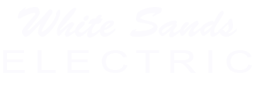 White Sands Electric Logo White